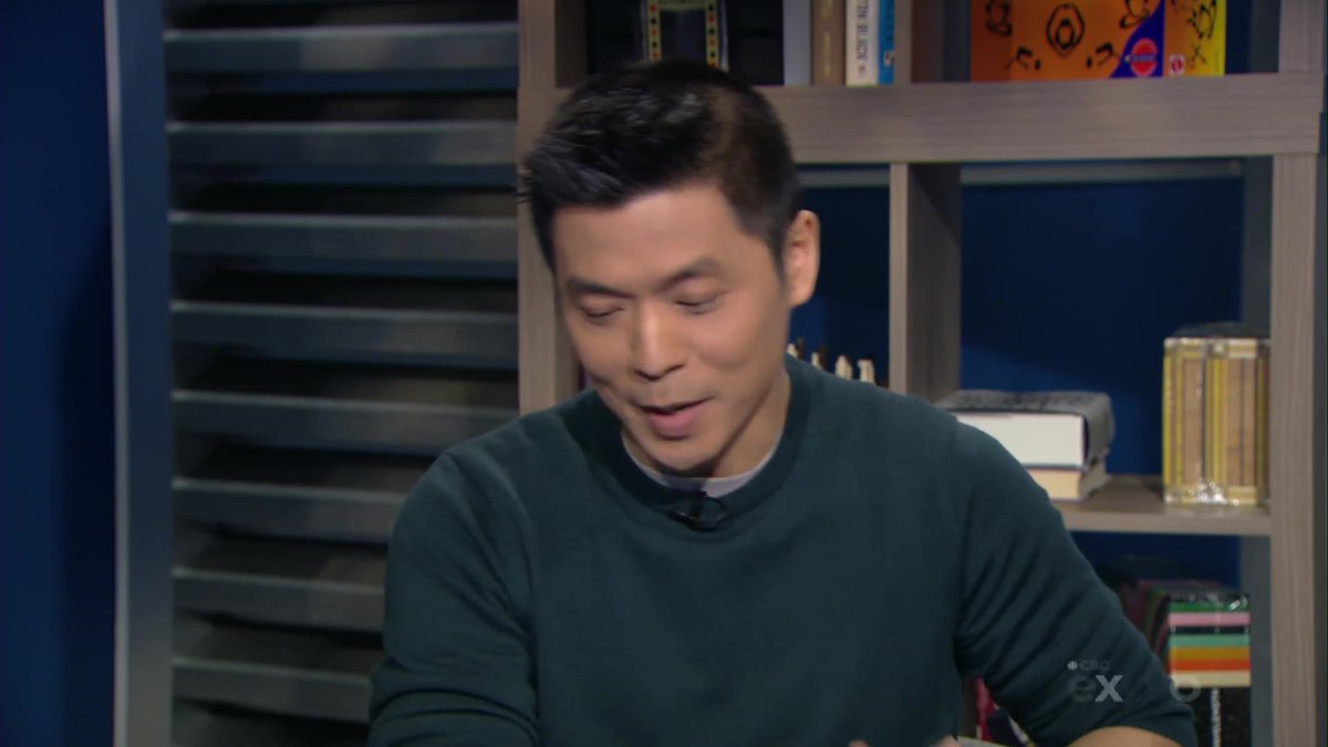 Andrew Chang in That Dark Teal Sweater Talking Artemis II Has Me Ready to Launch