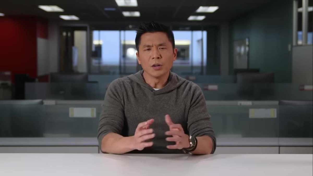 Chang Tackles the Canada Subsidy Debate in a Gray Hoodie That Says ‘I’m Too Relaxed to Be Subsidized’