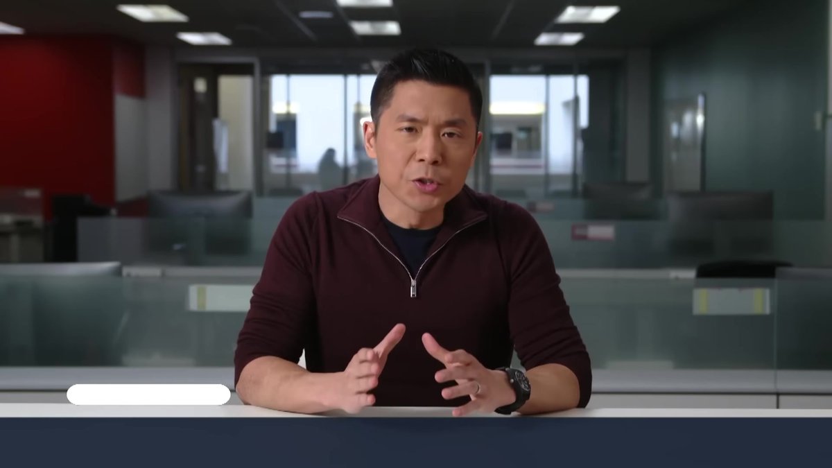 Burgundy Sweaters Are Having a Moment — And Chang Just Wore One to Debate 250% Tariffs