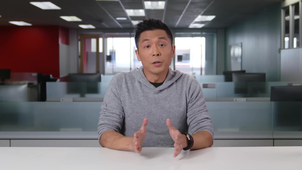 Chang’s Light Grey Hoodie for the Latest Episode Rundown