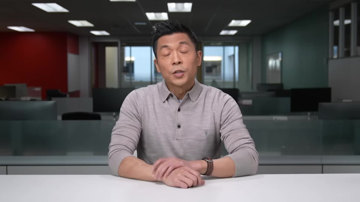 Chang’s Quiet Gray Knit Polo, Noted During the Personal Bankruptcy Segment