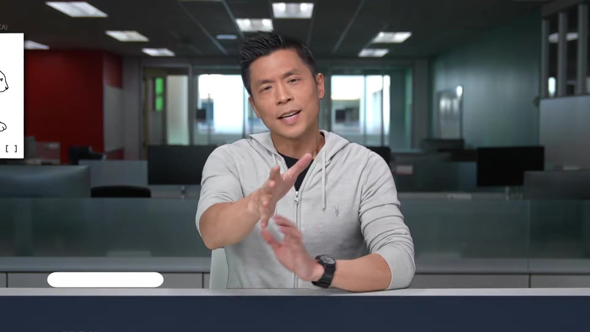 I Cannot Get Over Andrew’s Heather Gray Hoodie While He Explained Trump’s Perfect Test Score