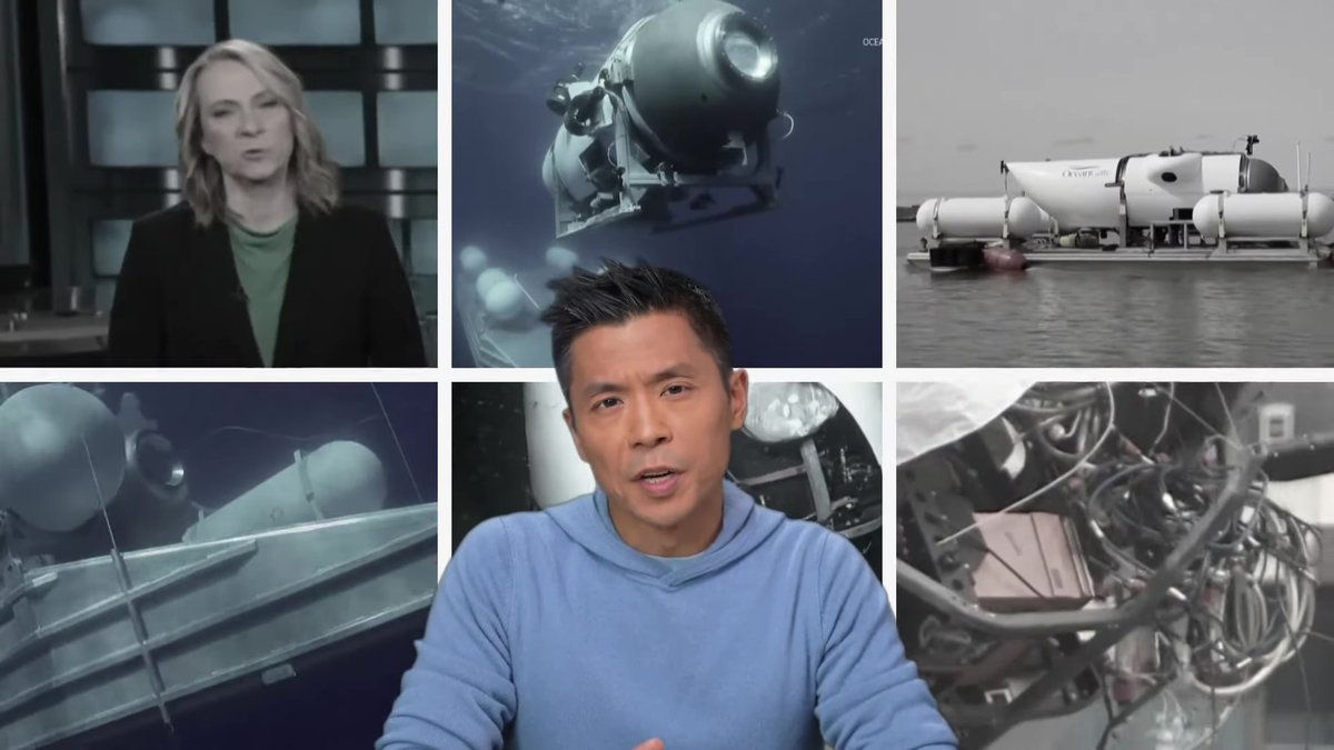 Andrew Chang’s Light Blue Knit Hoodie During the Titan Submersible Findings